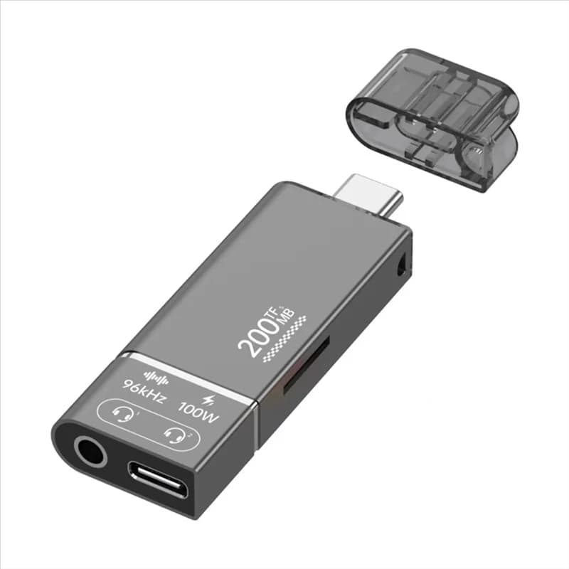 Docking station 200 Mb Cuffie Adattatore da 3,5 mm Type-C 3.1 per laptop, tablet, telefono cellulare
