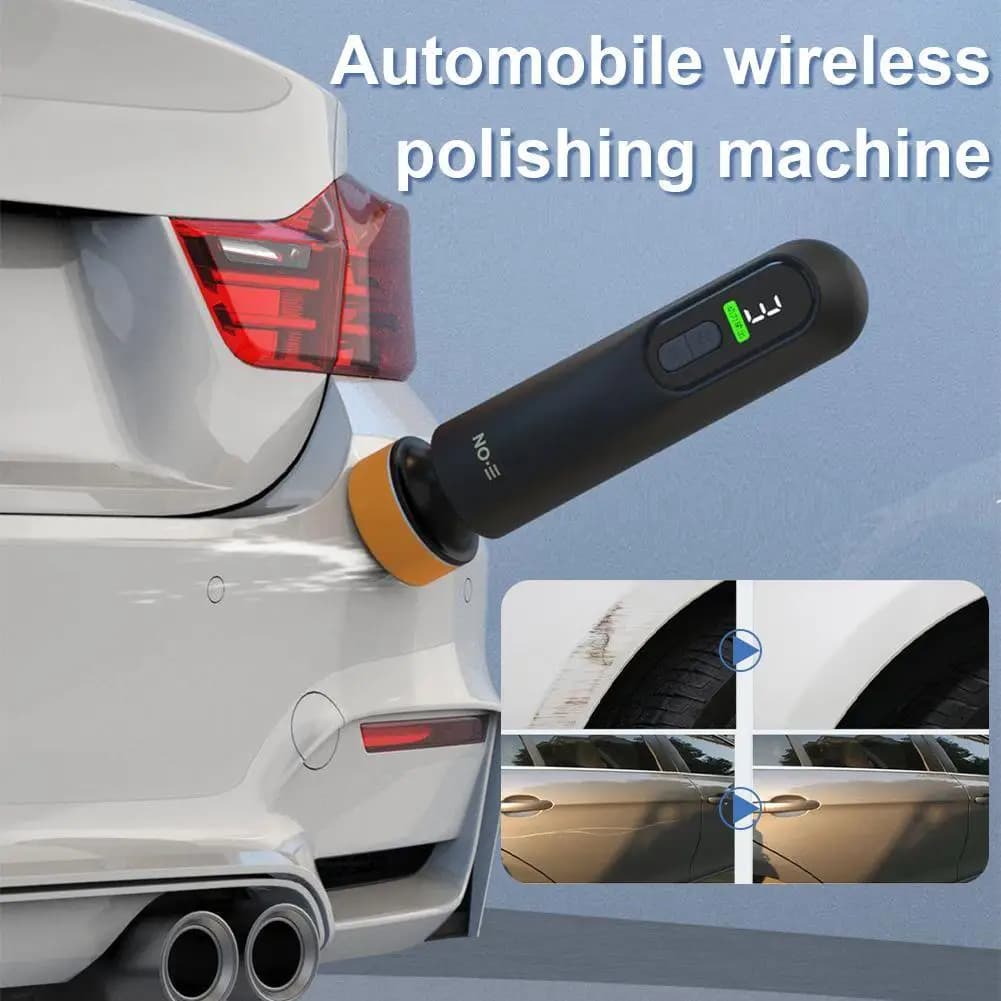 Car Wireless Polisher With LED Display Paint Scratch Repairing Waxing Polishing Windscreen Glass Oil Film Remove