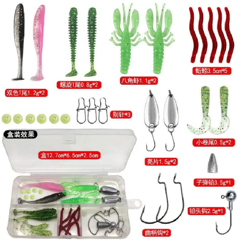 Fishing 409pcs Fishing Lure Kit For Trout/Pike/Bass Multi-Lure Fishing Set Layered Tackle Pro Gear Tackle Box