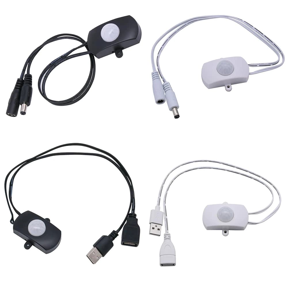 Controller di induzione del corpo umano DC5-24V interruttore di induzione intelligente del corpo umano a infrarossi con striscia LED a bassa tensione