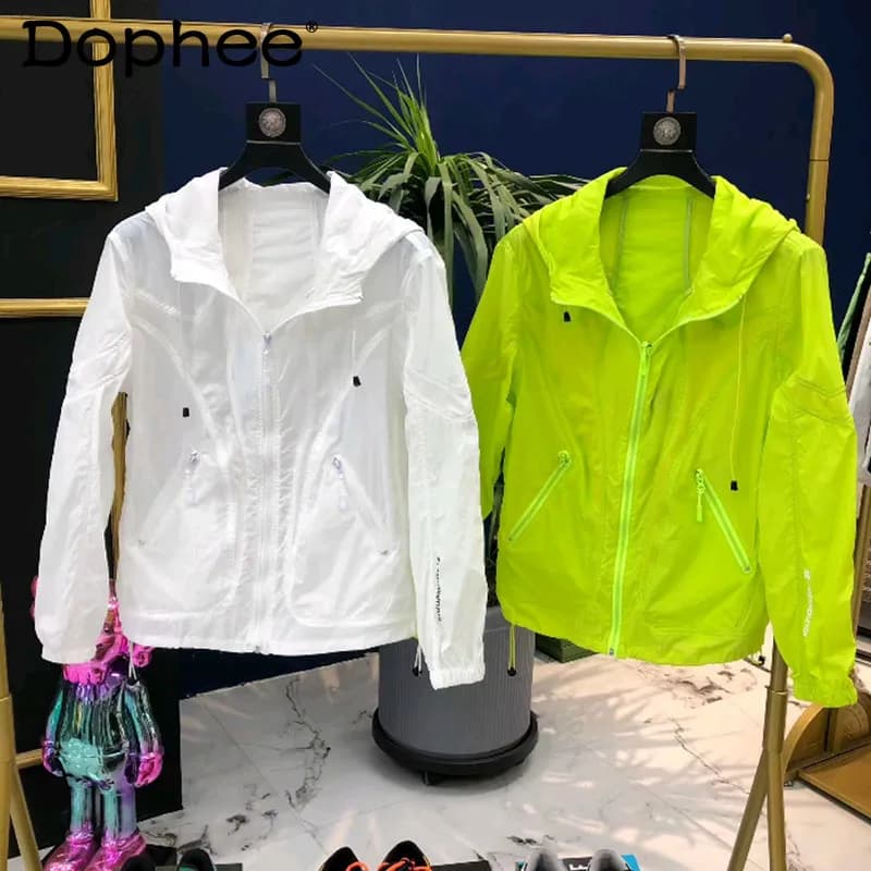 Slim and breathable summer jacket with casual sun protection long sleeves Fashion Trend Cool Boy 2025 loose casual coat Korean version