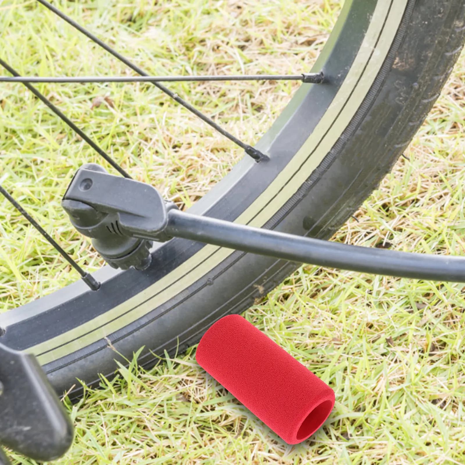 Copertura Protettiva per Gonfiatore in Spugna, Copri Pneumatici per Bicicletta, Custodia Professionale per Pompa da Bici per Esterni