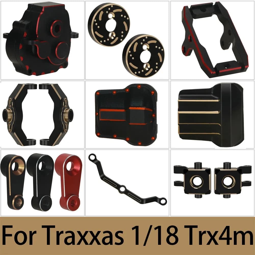 Servo Braccio/coppa dello sterzo/sedile/coperchio dell'asse/telaio/staffa servo/contrappeso per 1/18 Traxxas Trx4m Bronco Defender Rc Crawler Car