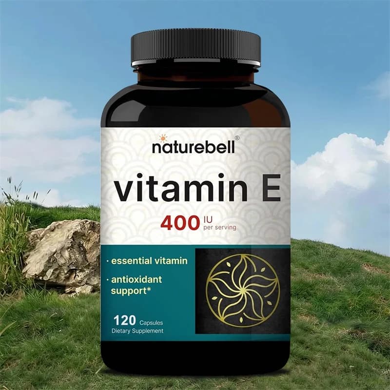 Capsule di Vitamina E per l'invecchiamento, l'ossidazione, il stress, il miglioramento della pelle ruvida, il sistema immunitario e come integratore salutare
