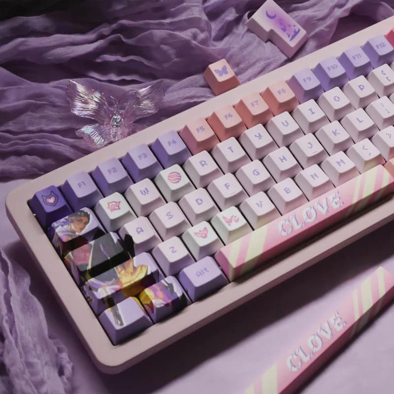 I keycap Mudie sono disponibili per tastiere meccaniche, altezza originale di fabbrica, keycap in PBT con sublimazione a colori.