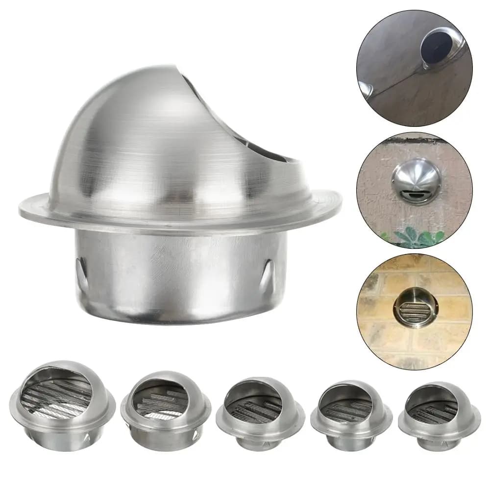 Stainless Steel Wall Ceiling Air Conditioning Ventilation Exhaust Grid Cover Exhaust Heating Cooling And Air Suits Waterproof Cap