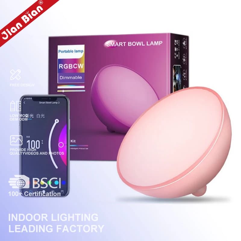 Smart Bluetooth Graffiti Ristorante Soggiorno Camera da letto Casa Smart Desktop Piccola atmosfera notturna Ciotola leggera