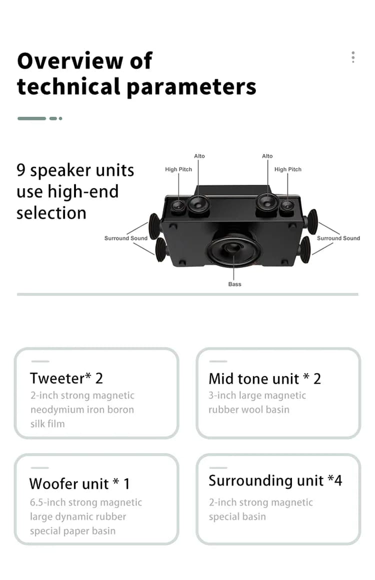 Ultimo Modello di Sistema Karaoke All-in-One per Uso Domestico, Impianto Audio Professionale, Soundbar Karaoke