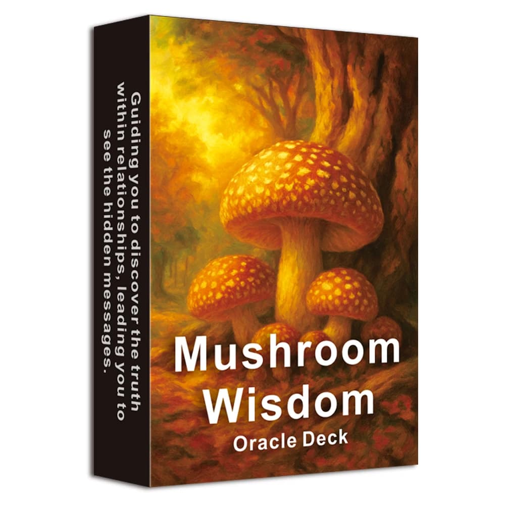 Mazzo Oracle Englis, Saggezza del Fungo, 48 carte Oracle per l'autocupero e la divinazione, 12*8 cm, Lettura personale