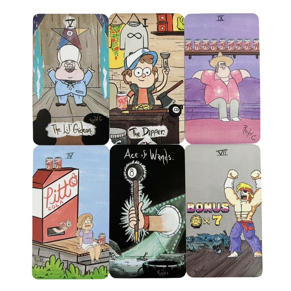 The Mystery Tarot 78 Card Deck for Mysterious Divination Family Party Gift English Version Oracle 10.3x6cm Board Playing Game