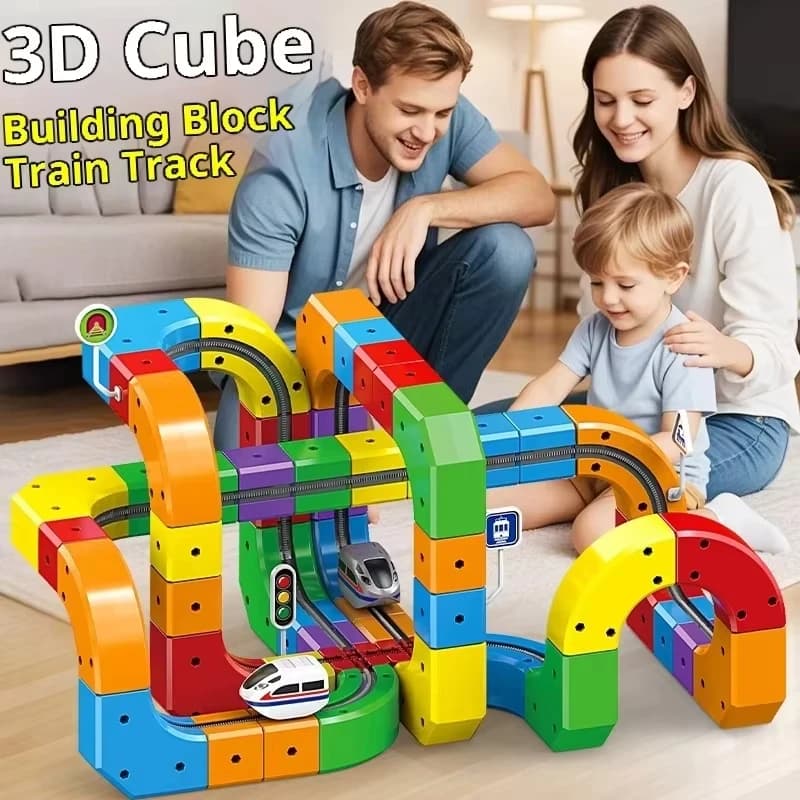 Set of Electromagnetic Plates with Anti-Gravitational Vehicles - More than 100 Pieces, Educational Toys STEM, Creative Train Fai-da-Te, Children's Gift