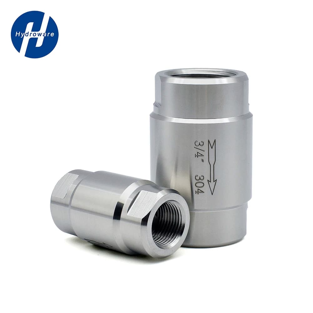 High Pressure Single Check Valve, 304 Stainless Steel Internal Thread Gas Valve1/8 "1/4" 3/8 "1/2" 3/4 "1"2"for Gas Water System