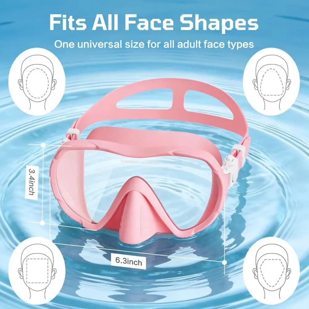 Professional Wide View Swim Goggles No Leak Prevent Water Inhaling Diving Mask Adjustable Anti-Fog Swimming Mask Adult