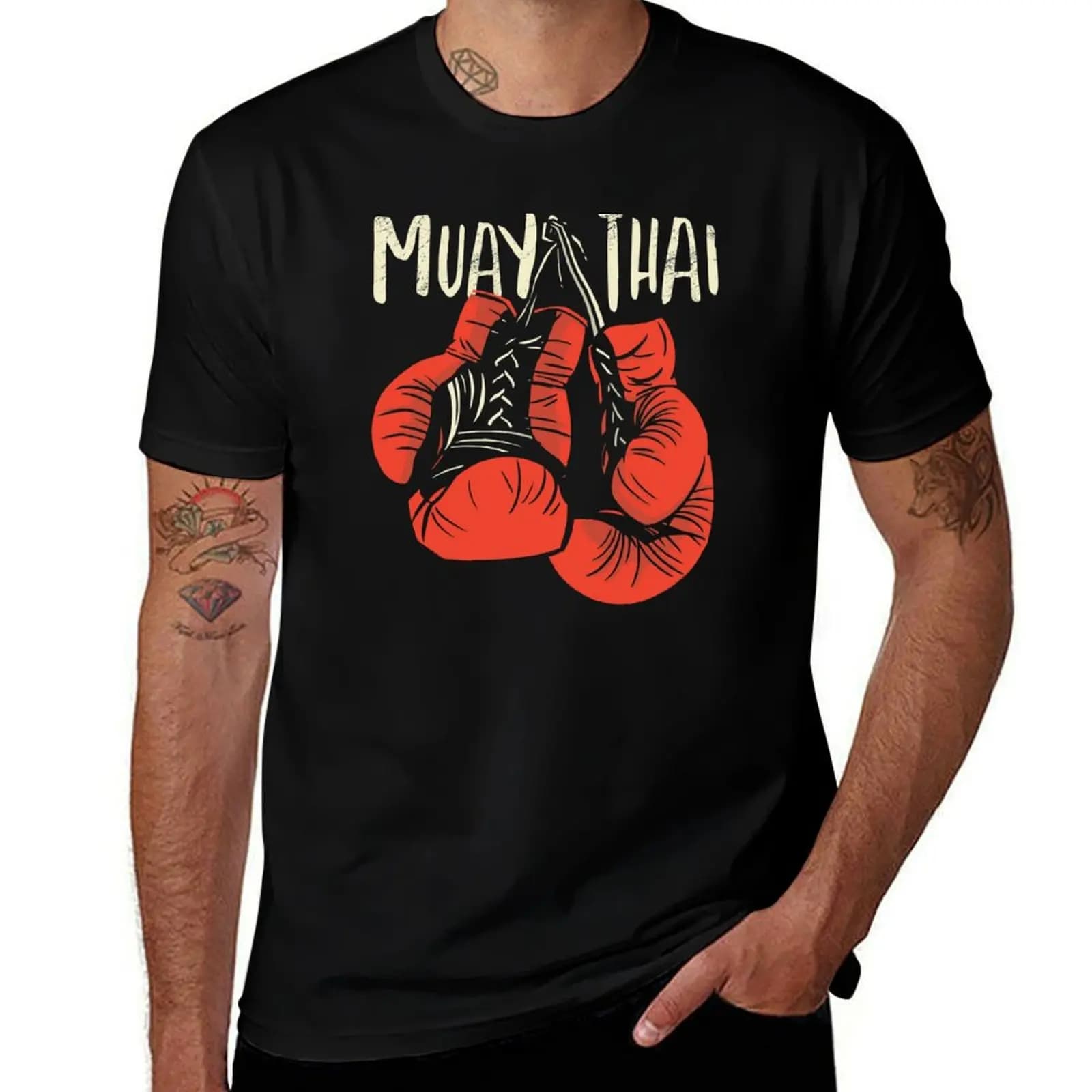T-shirt MUAY THAI GLOVES Lightweight gym workout t-shirt