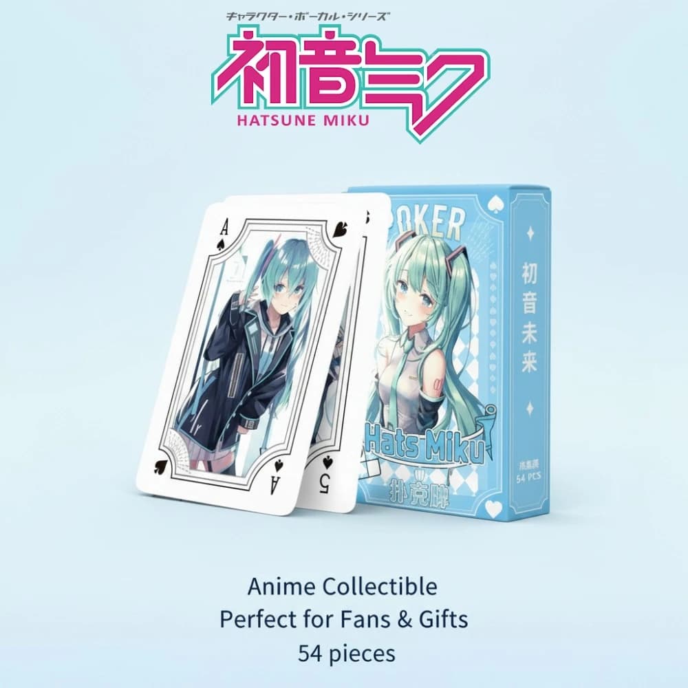 Hatsune Miku Anime Merch Carte da gioco Cantante virtuale Megurine Luka Laser Card Fan Collezione Regalo Decorazione Cartolina