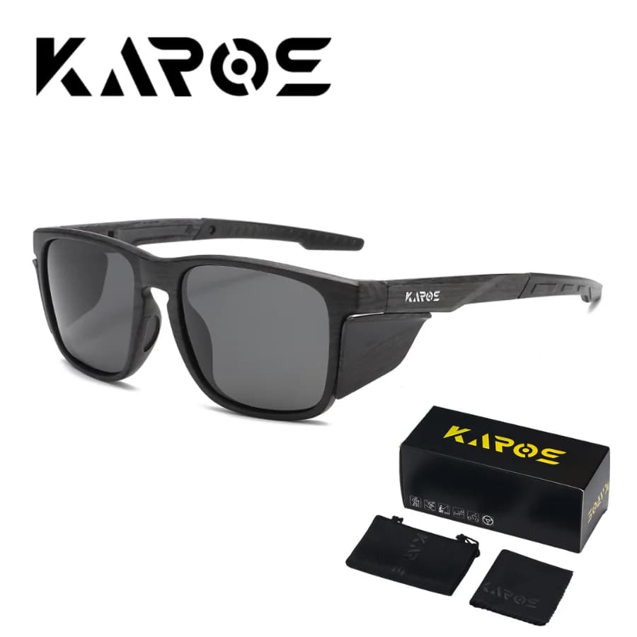 Occhiali da Sole Polarizzati Karos per Pesca, Unisex, Protezione UV400, per Ciclismo, Guida e Viaggi, Modello YZ2040