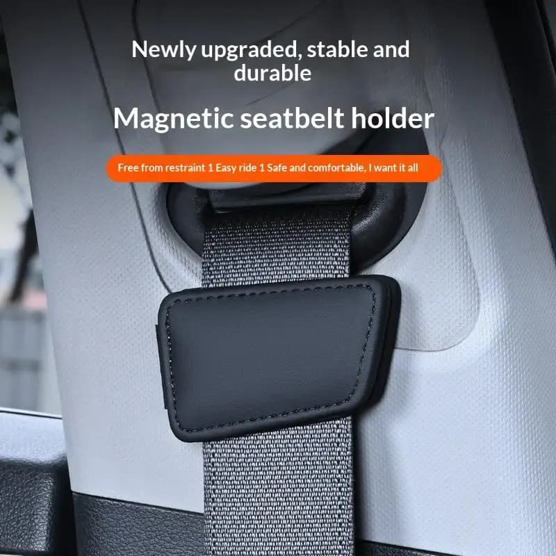 Adjustable Universal Car Magnetic Seat Belt Buckle Clip Safety Stopper for School Runs and Daily Commutes
