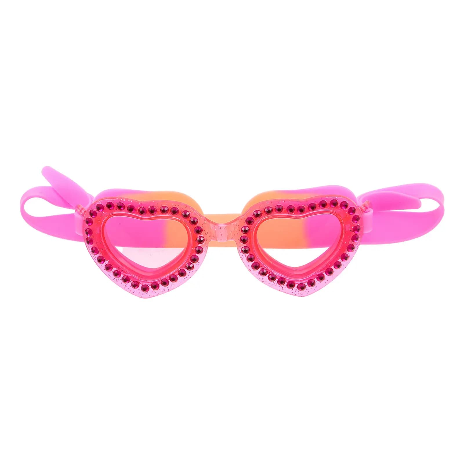 Occhialini da Nuoto in Silicone a Forma di Cuore, Antiappannamento, Antinfiltrazione, con Cinturino Regolabile, per Piscina, Visione Chiara