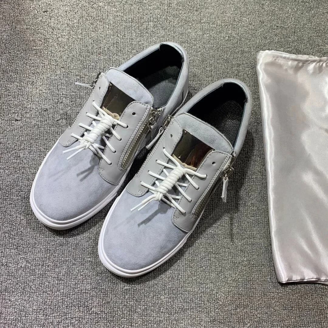 New Fashion Casual Gymnastics Shoes for Men Brand Designer Women's Tennis Shoes Mocassini GZ in Real Luxury Leather Sport Shoes 35-48 G0735