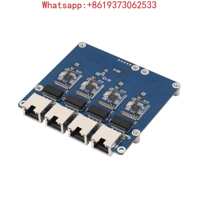 Scheda PCIe a 4 porte Gigabit / 2.5G ETH (B) per Raspberry Pi 5, supporta Raspberry Pi OS, senza driver, plug and play