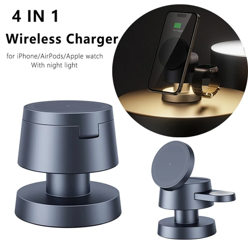 3 in 1 wireless charger for iPhone 16 15 14 13 12 Quick charging station for Apple Watch 10 9 8 7 6 5 4 Airpods 2 3 Pro