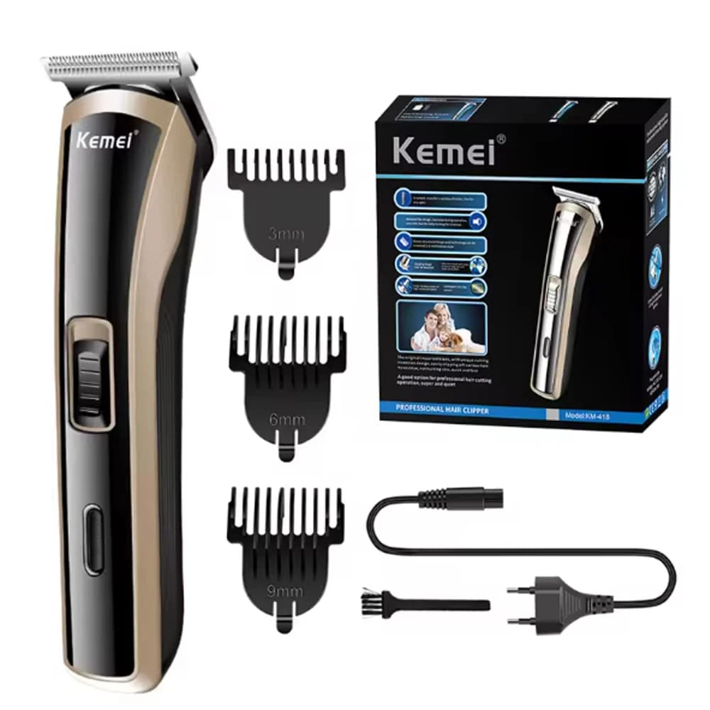 Kemei Haircuts for Men KM-418 Waterproof Haircuts Rechargeable Electric Haircuts Professional Wireless Haircut
