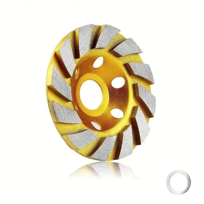 4 Inch Concrete Turbo Diamond Mug Angle Grinding Wheel for 12 Segment Heavy Duty Grinding Wheel