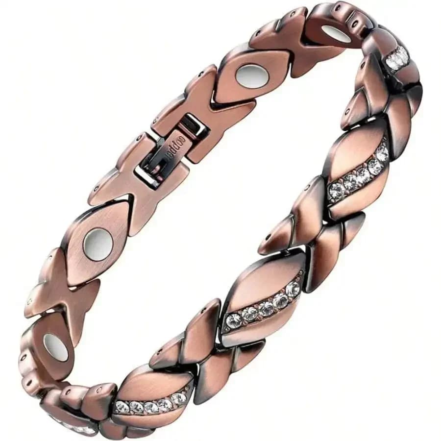 Women's Pure Copper Magnetic Bracelet , Drainage Copper Bracelet For Health, Birthday, Mother's Day Gift