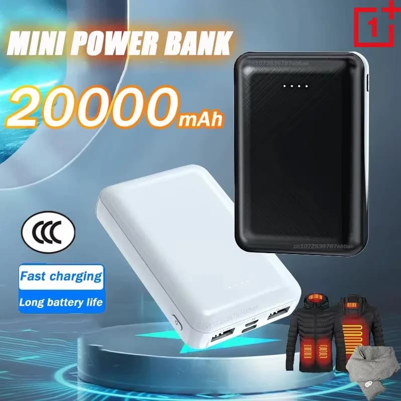 20000mAh Power Bank 5V 2A Caricatore portatile per gilet riscaldato Giacca Coperta riscaldante Power Bank dedicato per Xiaomi iPhone
