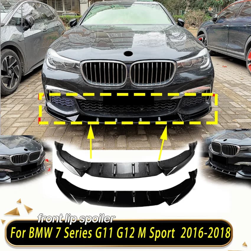 Front Bumper Lip Spoiler Splitter Diffuser for BMW 7 Series G11 G12 for M Sport 2016-2018 High Quality Guard Auto Accessories