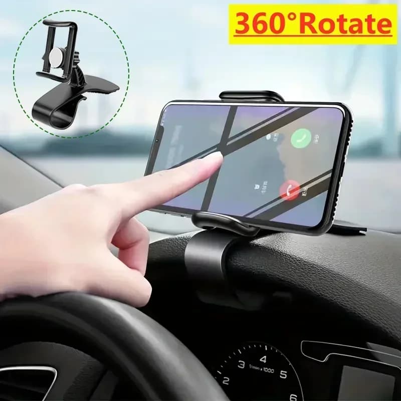 Supporto per telefono per auto Supporto per cruscotto universale Supporto per clip per auto Staffa GPS Supporto per telefono cellulare per auto in auto per iPhone Xiaomi Samsung
