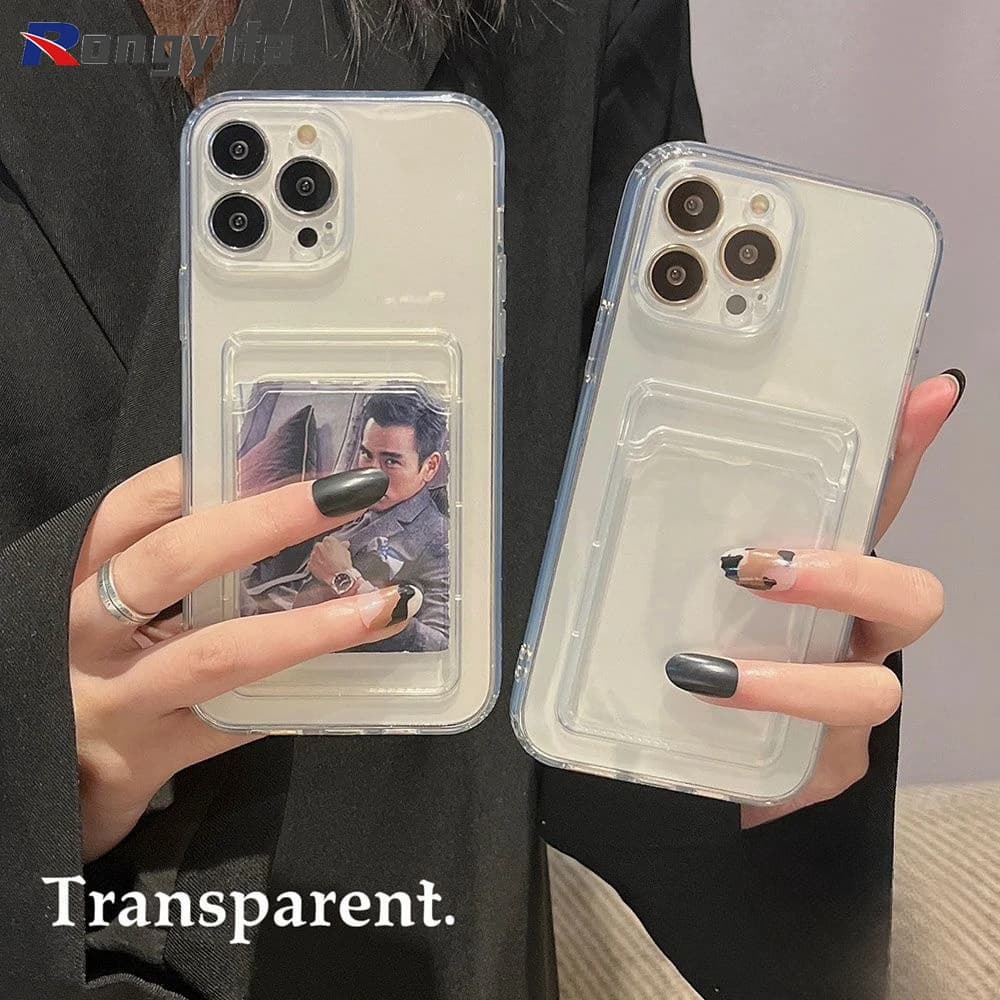 Per Xiaomi 14 Pro Poco X6 M6 X5 C65 F5 M3 X4 M4 Pro M5S C40 F4 GT X3 NFC Cassa Del Telefono Trasparente Carta inserto Foto Copertura In Silicone