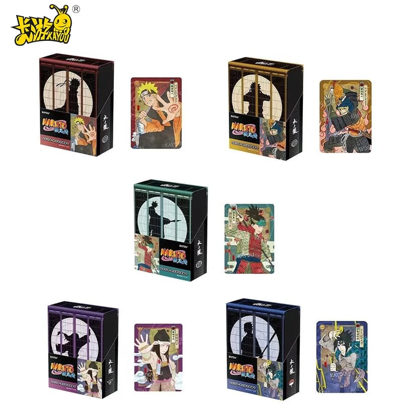 KAYOU Genuino Naruto Tales of Heroes Anime Collezione periferica Carta Scatola misteriosa Carta Mattoni Bambini Vacanza Giocattoli Gioco Regalo