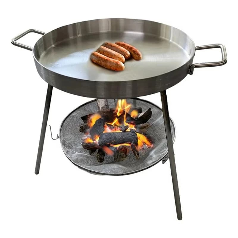 High-quality food-grade 304 stainless steel rotating portable charcoal grille grill toolbox set for outdoor use