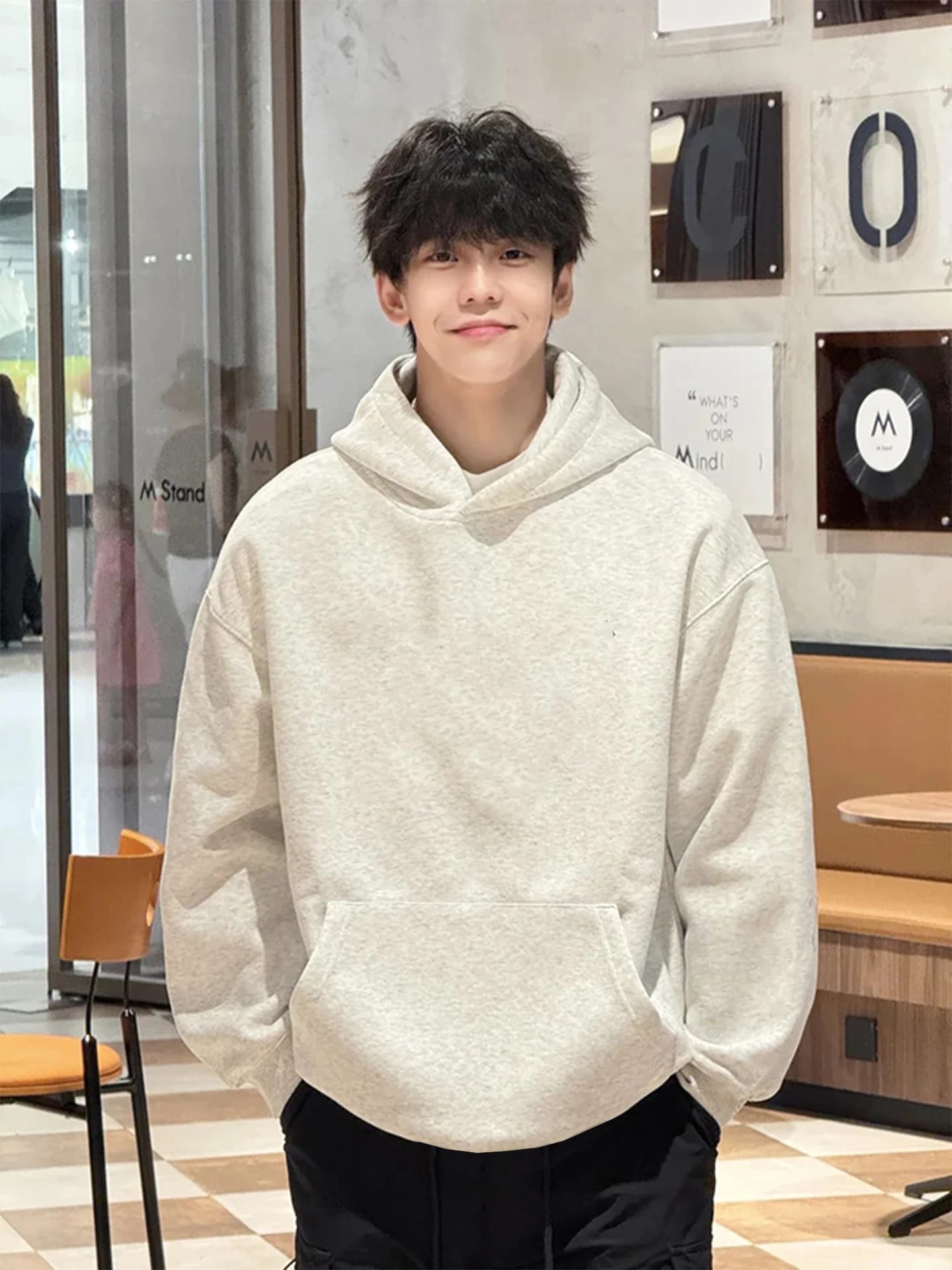 Cleanfit American Style Heavyweight Hardwashed Hoodie Men's Autumn Winter Fleece Lined Inner Wear Streetwear Jacket