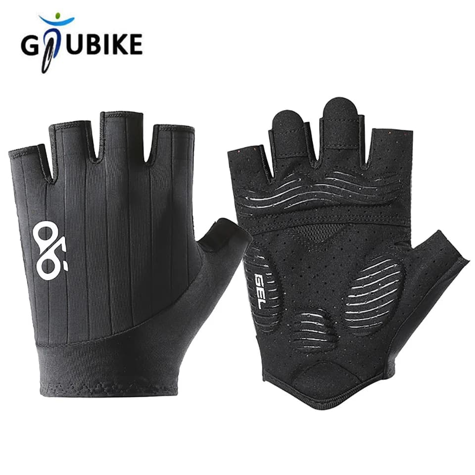Guanti da Ciclismo GTUBIKE Mezze Dita Antiscivolo Antiurto Estivi Traspiranti per MTB e Bici da Strada, Attrezzatura da Ciclismo per Uomo