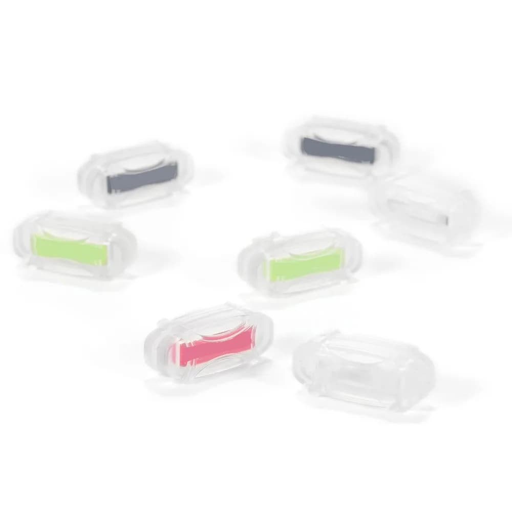 7pcs Soft Silicone Tennis Vibration Dampener Grooved Structure 25mm Tennis Racket Dampener Pack of 7