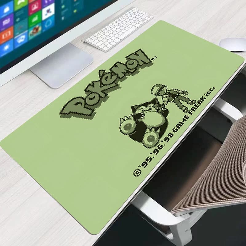 Tappetino per mouse 90x40 cm Pokemon Snorlax Antiscivolo Gamer PC Computer HD Print Desk mat Tastiera Anime Gaming Accessori Mousepad Carpet