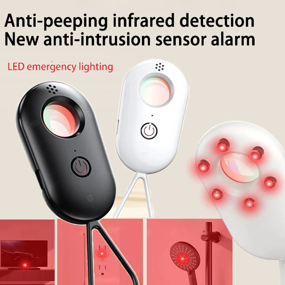 Rilevatore telecamera a infrarossi aggiornato per telecamera di protezione di sicurezza Rilevatore telecamera anti-peeping Rilevatore obiettivo Rileva gadget LED Finder