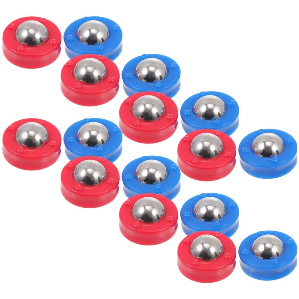 16Pcs Tabletop Soccer Rolling Beads Replacement Pucks Free Sliding Balls Equipment Strong Sturdy Board Game Accessories Family