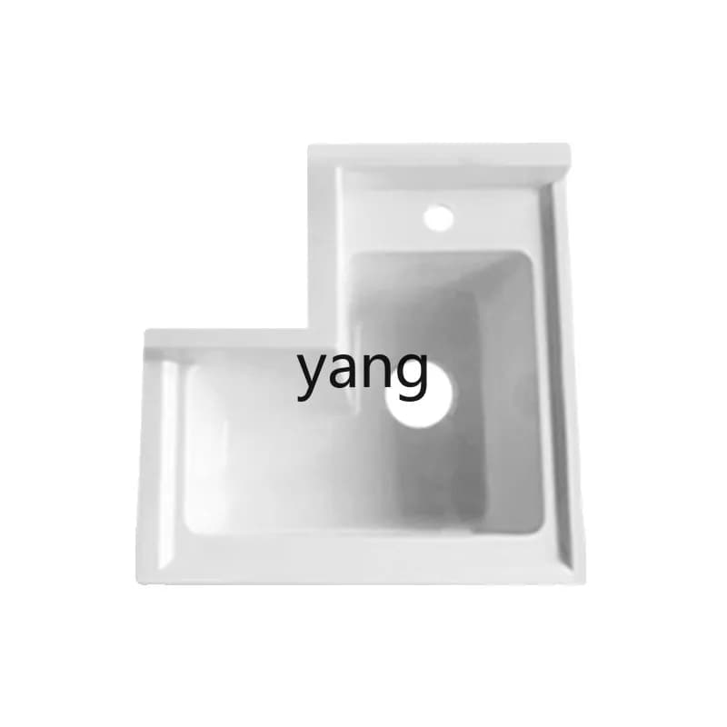Standing lavandino for quartz stone balcony cut to angle lmm with single basin rubbing table