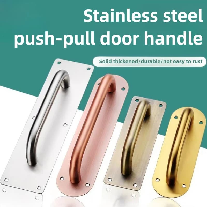 Porte in acciaio inossidabile Maniglia hardware Maniglia scorrevole per mobili da fienile Maniglie per cassetti da cucina Tirare e spingere
