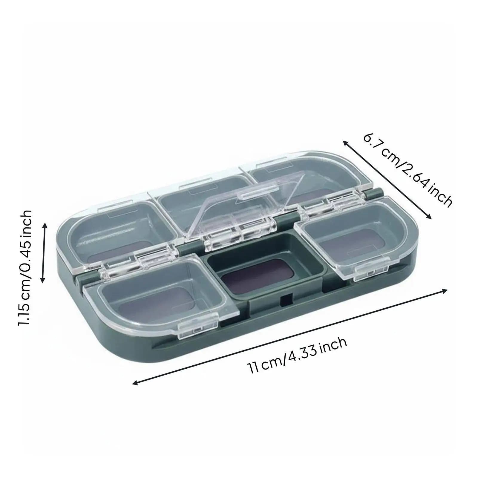 Fishing Lure Case Small Waterproof Box Fly Fishing Tackle Organizer Plastic Storage with Secure Hook Holding