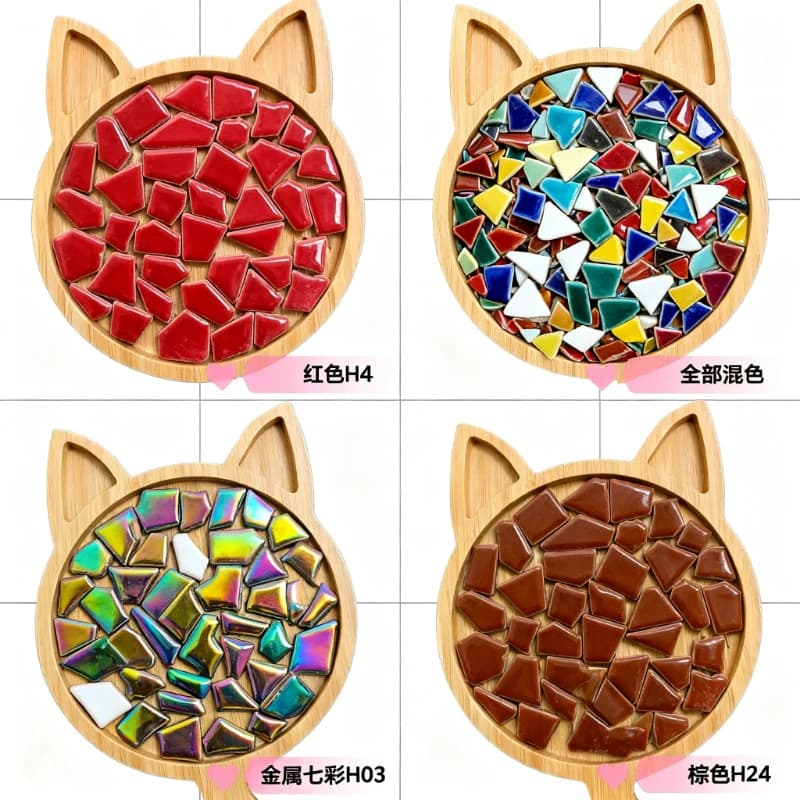Piastrelle a mosaico in porcellana da 100 g Piastrelle in ceramica artigianali fai-da-te Materiali per la produzione di mosaico pezzi per hobby sfusi