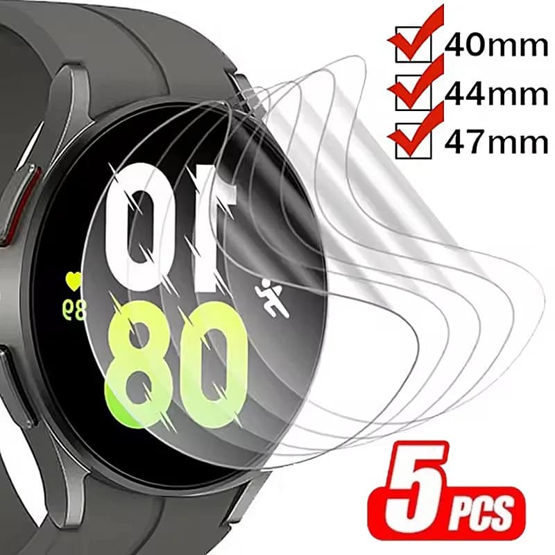 5 pezzi pellicola idrogel per Samsung Galaxy Watch 7 Ultra 6 5 4 protezione schermo serie Samsung 40mm 44mm 45mm 46mm 47mm 42mm 43mm