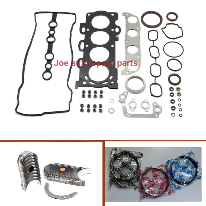 1zz 1zzfe Motore Kit completo guarnizioni anello pistone cuscinetto asta principale per Toyota Altis Matrix Corolla AVENSIS Rav4 MR2 1.8 L