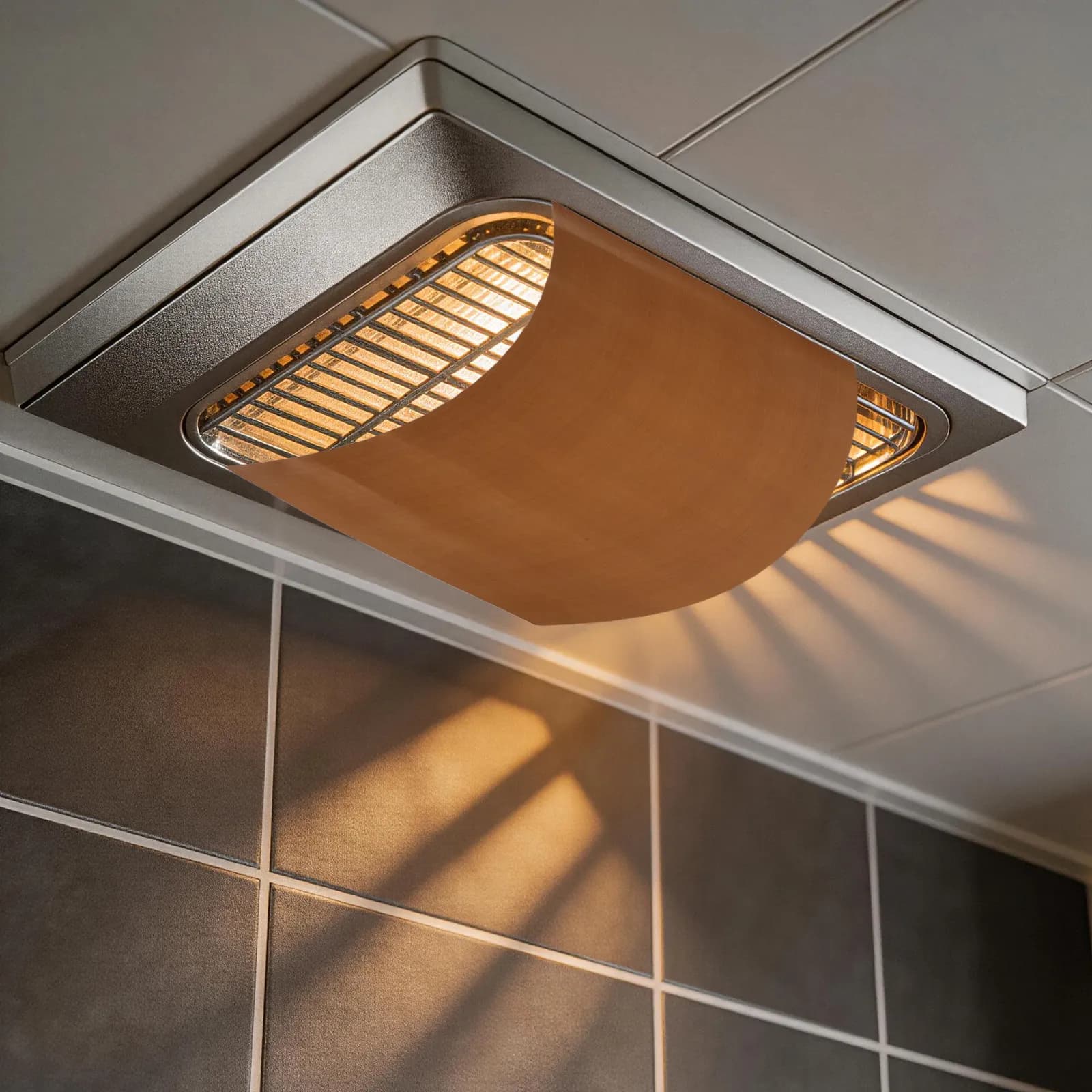 Anti-Glare Baby Bath Ceiling Light Shield Heat-Resistant Bathroom Heater Light Cover 21.7x14.7 Diffuser Panel for Glare