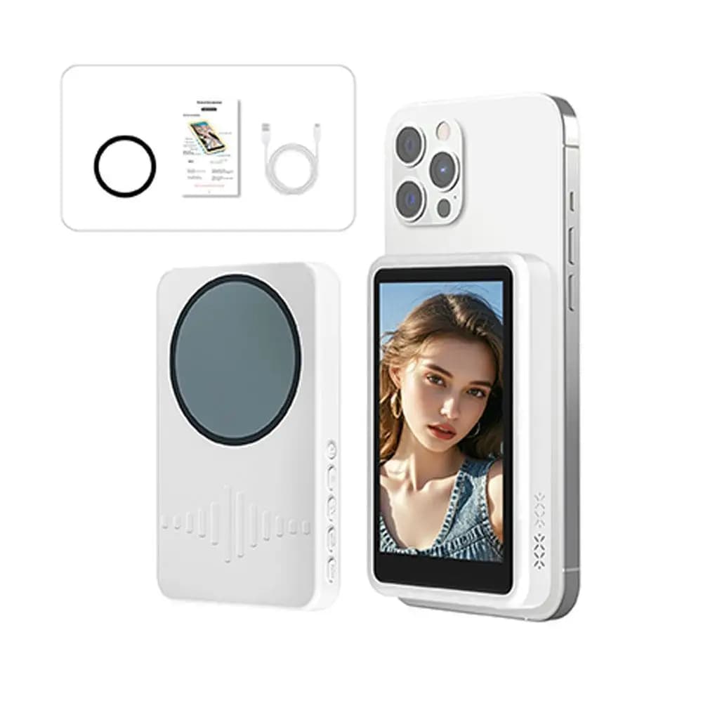Proiettore magnetico per schermo del telefono, fotocamera posteriore per vlog, selfie, live streaming e registrazione video per smartphone