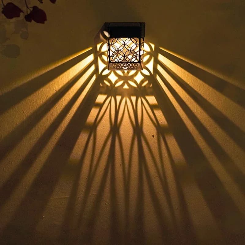 Luce solare IP65 Impermeabile Paesaggio Wall Washer Luci Giardino Decorazione esterna Pannello solare Luci del balcone del cortile di casa