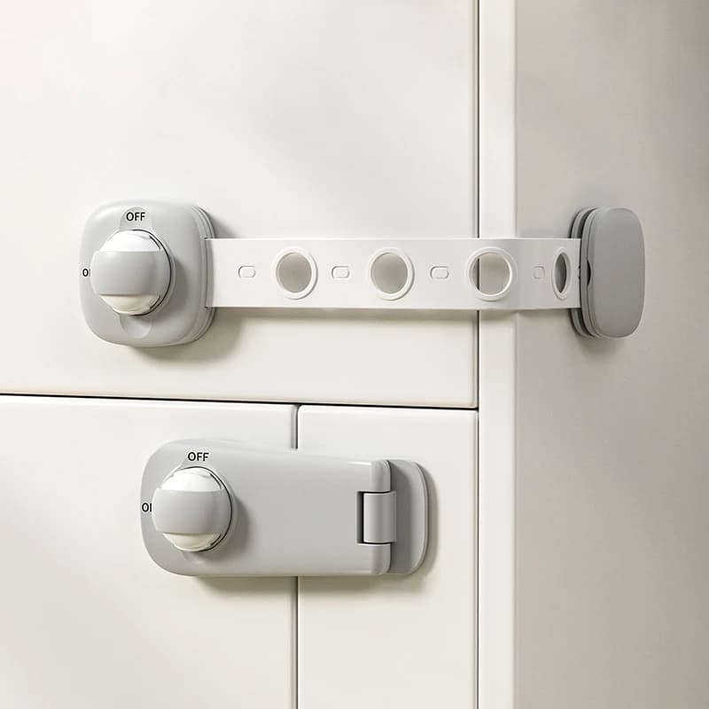 Cassetto con serratura di sicurezza per bambini Serrature per armadietti di sicurezza per bambini Armadietto adesivo per chiusure per porte del cassetto Cinghie di sicurezza per bambini Sicurezza per porte per bambini